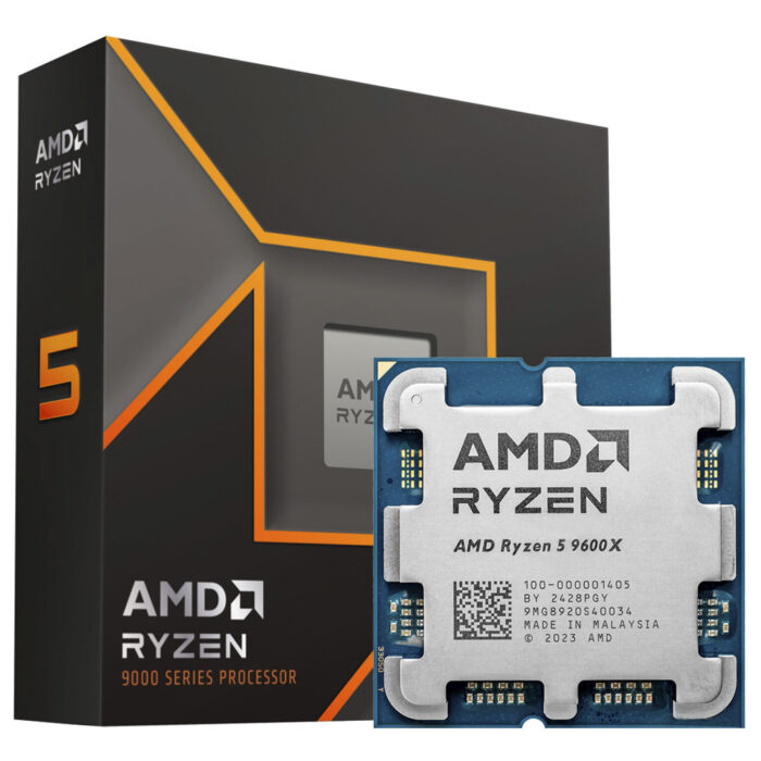 CPU AMD RYZEN 5 9600X AM5 65W 38MB SIN COOLER