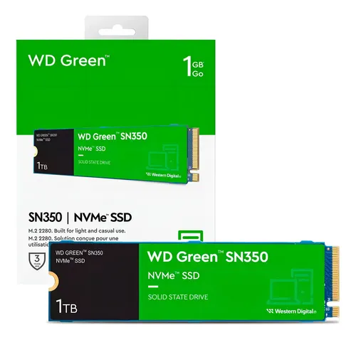 SSD M.2 NVME 1TB G3 WD GREEN SN350