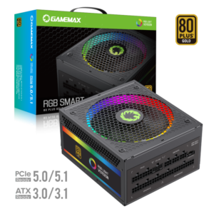 FUENTE 1050W GAMEMAX 80 PLUS GOLD RGB-SMART 1050 P